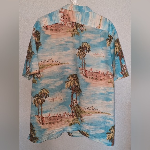 Tori Richard Hawaii Seersucker Camp Shirt Button Up Aloha Tropical Size XXL - Picture 4 of 12